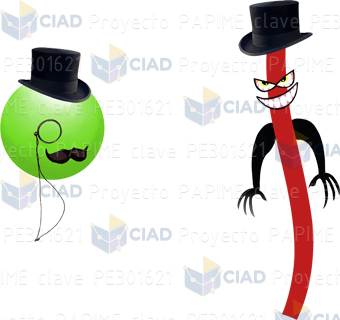 Caricatura del Dr. Jekyll y Mr. Hyde