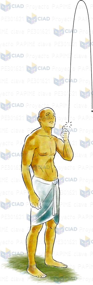 Hombre lanzando objeto