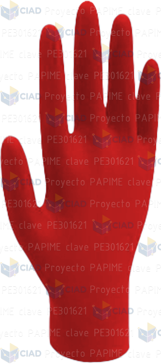 Guante derecho rojo