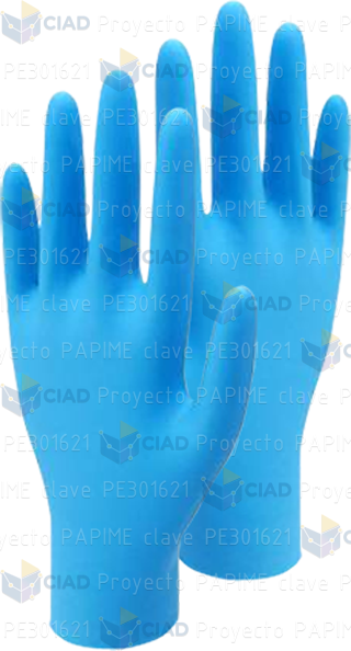 Guantes azules