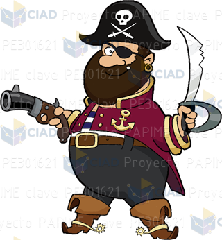 Pirata con espada