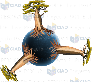 Planeta con árboles